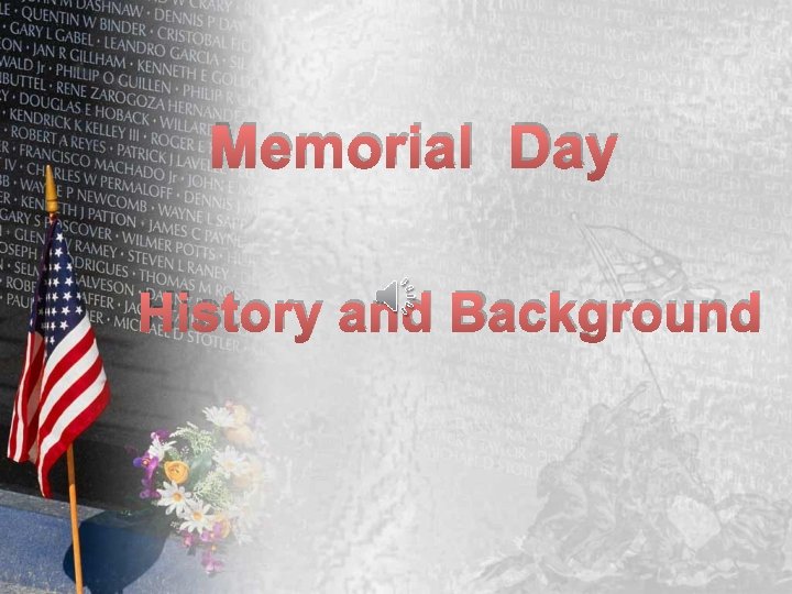 Memorial Day History and Background 