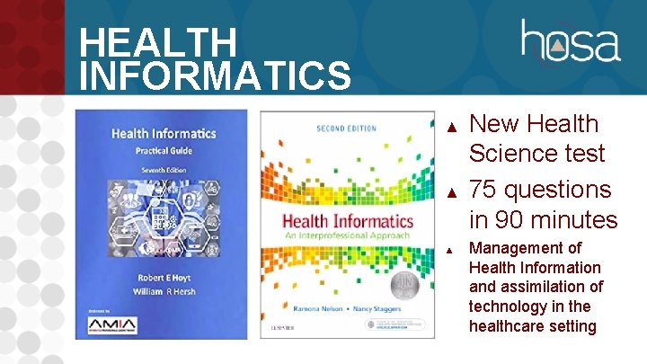 HEALTH INFORMATICS ▲ ▲ ▲ New Health Science test 75 questions in 90 minutes