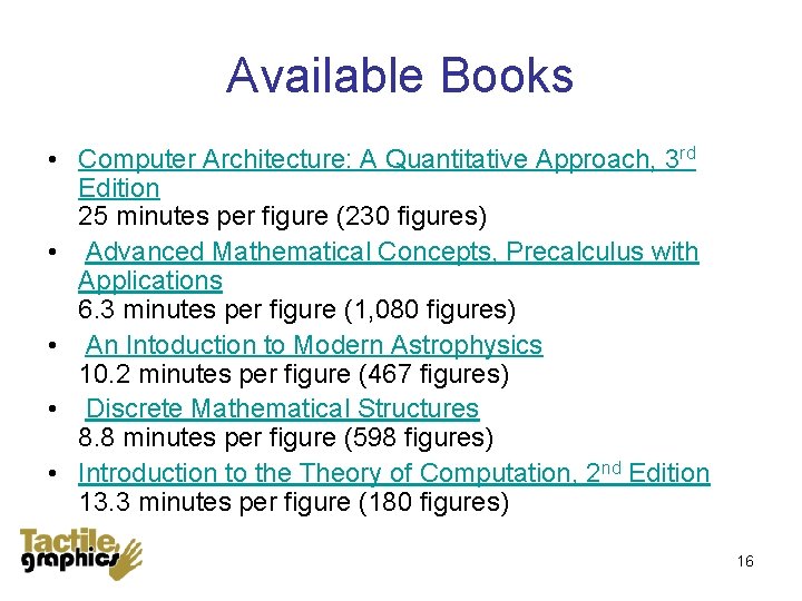 Available Books • Computer Architecture: A Quantitative Approach, 3 rd Edition 25 minutes per