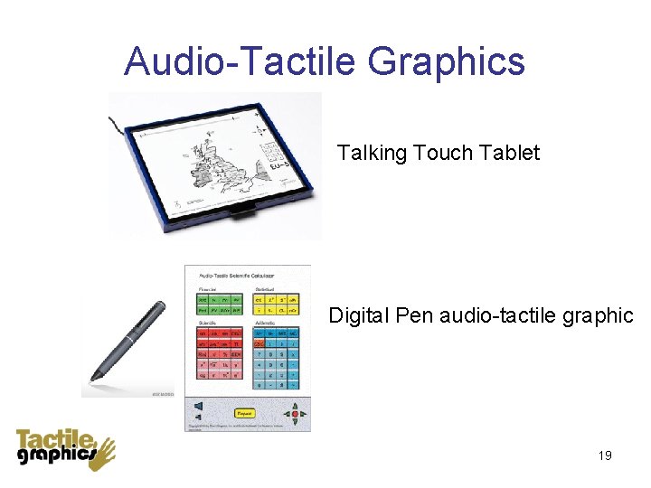 Audio-Tactile Graphics Talking Touch Tablet Digital Pen audio-tactile graphic 19 