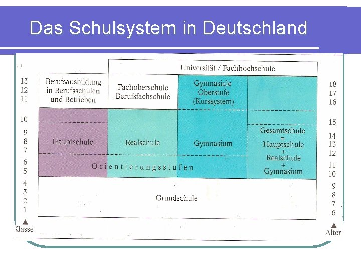 Das Schulsystem in Deutschland 