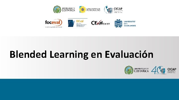 Blended Learning en Evaluación 
