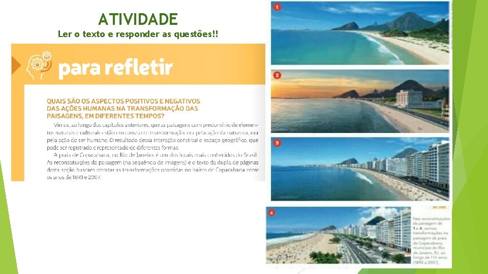 ATIVIDADE Ler o texto e responder as questões!! 