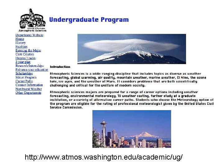 http: //www. atmos. washington. edu/academic/ug/ 