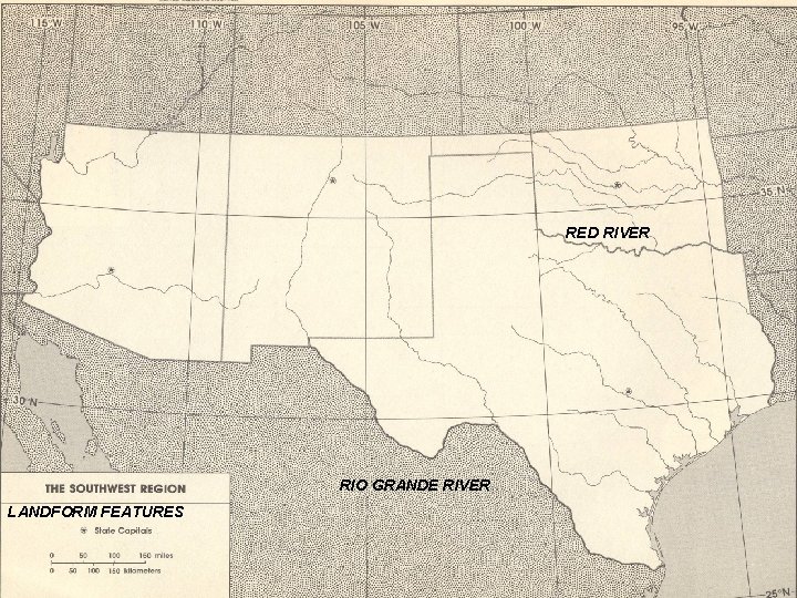 RED RIVER RIO GRANDE RIVER LANDFORM FEATURES 
