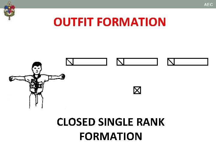OUTFIT FORMATION CLOSED SINGLE RANK FORMATION 