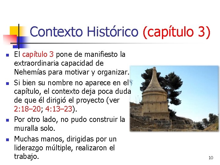 Contexto Histórico (capítulo 3) n n El capítulo 3 pone de manifiesto la extraordinaria