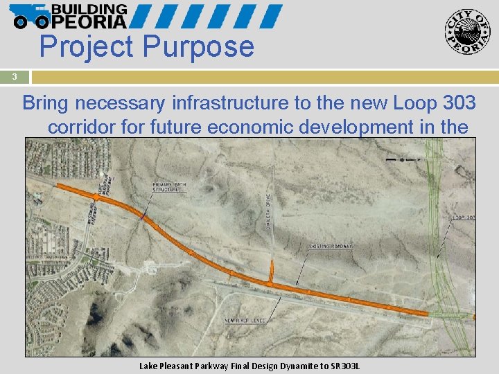 Project Purpose 3 Bring necessary infrastructure to the new Loop 303 corridor future economic