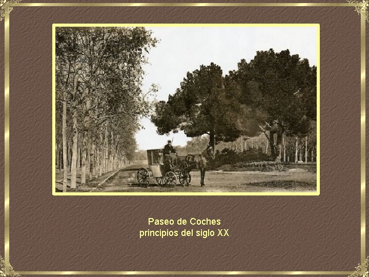 Paseo de Coches principios del siglo XX 