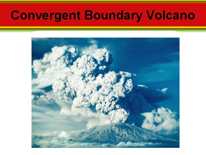 Convergent Boundary Volcano 