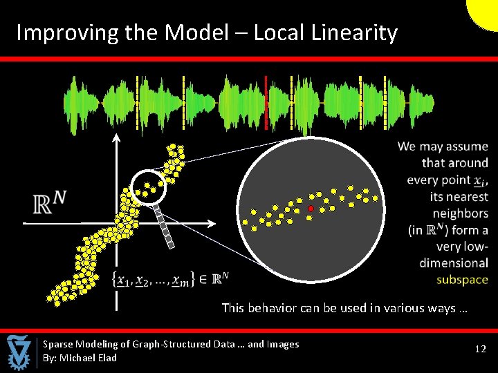  Improving the Model – Local Linearity This behavior can be used in various