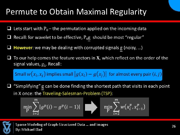  Permute to Obtain Maximal Regularity Sparse Modeling of Graph-Structured Data … and Images