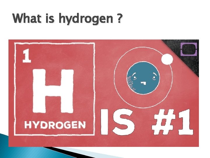 What is hydrogen ? 1. 