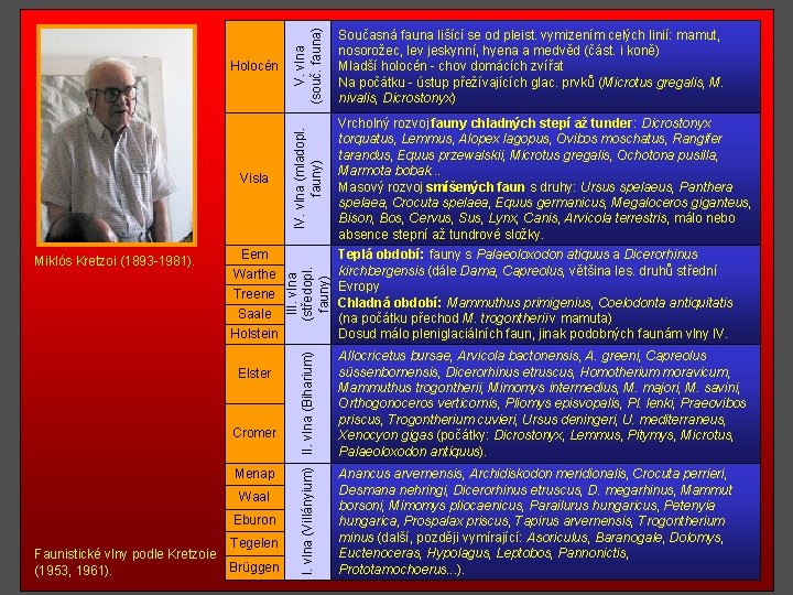 Miklós Kretzoi (1893 -1981). Eem Warthe Treene Saale Holstein Elster Cromer Menap Waal Eburon
