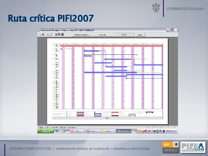 Ruta crítica PIFI 2007 