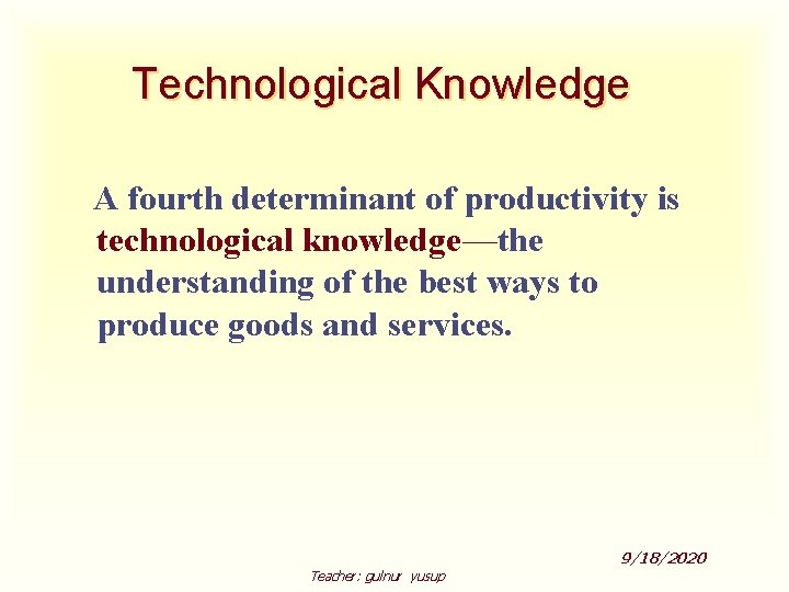 Production and Growth Chapter 25 2020918 IN THIS