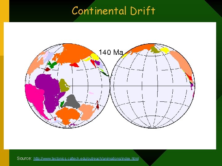 Continental Drift How fast are the plates moving? Plates move 1 -10 centimeters per