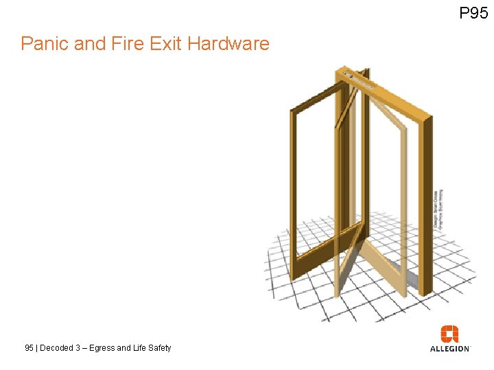 P 95 Panic and Fire Exit Hardware 95 | Decoded 3 – Egress and