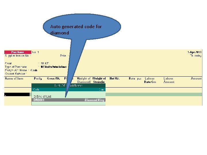 Auto generated code for diamond 