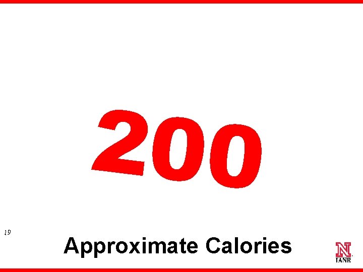 200 19 Approximate Calories 