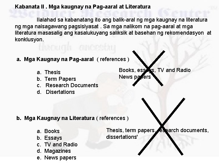 Kabanata II. Mga kaugnay na Pag-aaral at Literatura Ilalahad sa kabanatang ito ang balik-aral