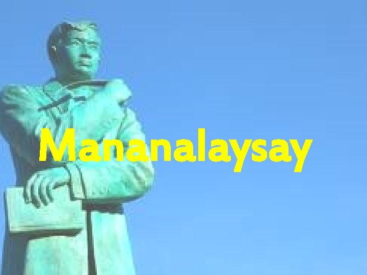 Mananalaysay 