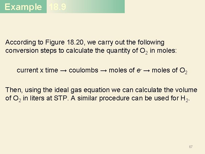 Example 18. 9 According to Figure 18. 20, we carry out the following conversion