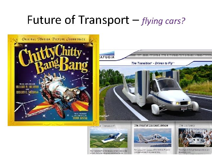 Future of Transport – flying cars? 