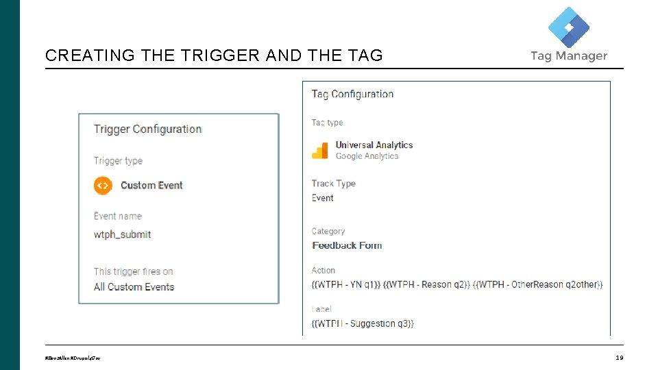 CREATING THE TRIGGER AND THE TAG #Booz. Allen #Drupal 4 Gov 19 