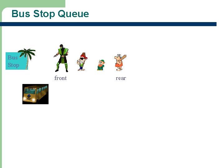 Bus Stop Queue Bus Stop front rear 