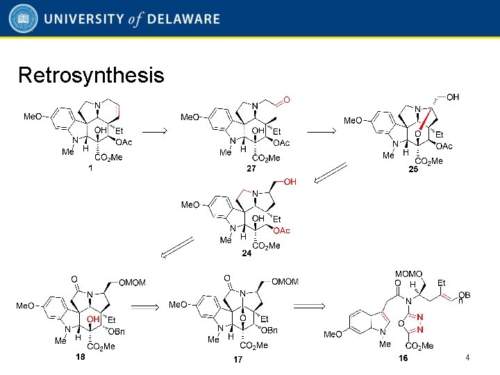 Retrosynthesis 4 