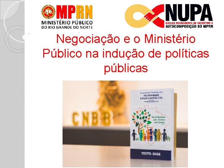 Negociação e o Ministério Público na indução de políticas públicas 