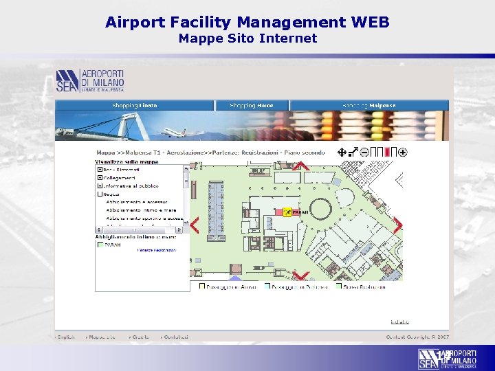 Airport Facility Management WEB Mappe Sito Internet 14 