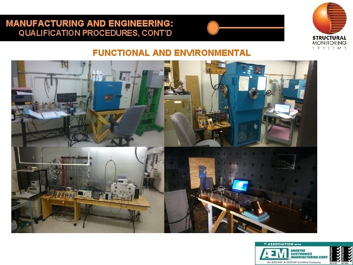 MANUFACTURING AND ENGINEERING: QUALIFICATION PROCEDURES, CONT’D FUNCTIONAL AND ENVIRONMENTAL 