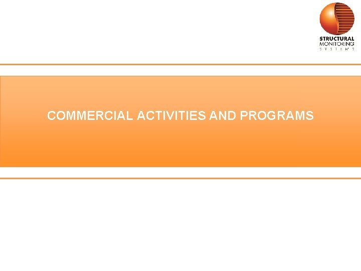 COMMERCIAL ACTIVITIES AND PROGRAMS 