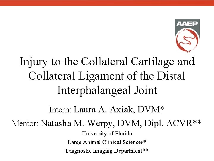  Injury to the Collateral Cartilage and Collateral Ligament of the Distal Interphalangeal Joint