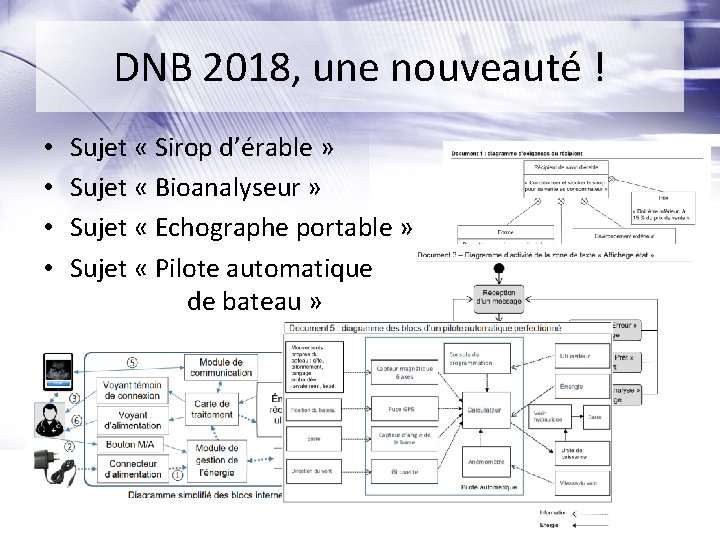 DNB 2018, une nouveauté ! • • Sujet « Sirop d’érable » Sujet «