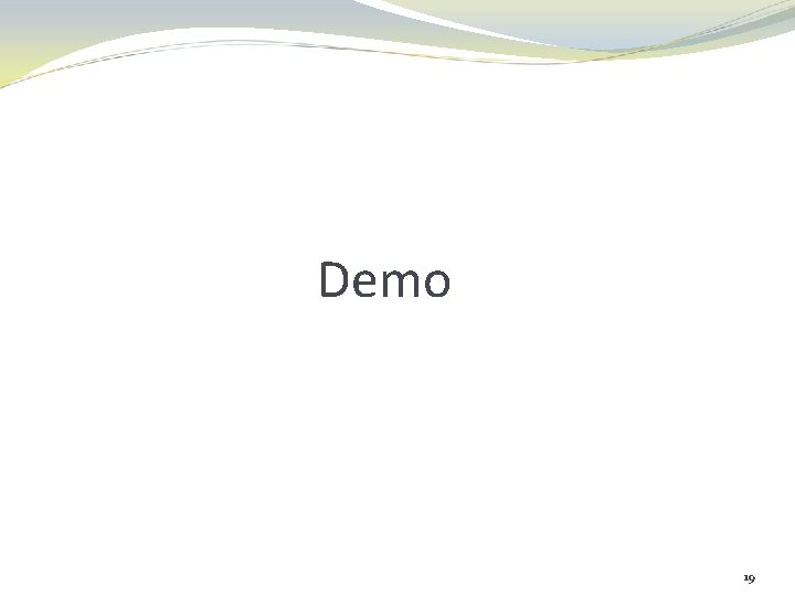 Demo 19 