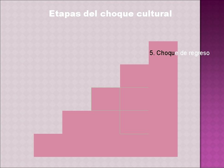 Etapas del choque cultural 5. Choque de regreso 