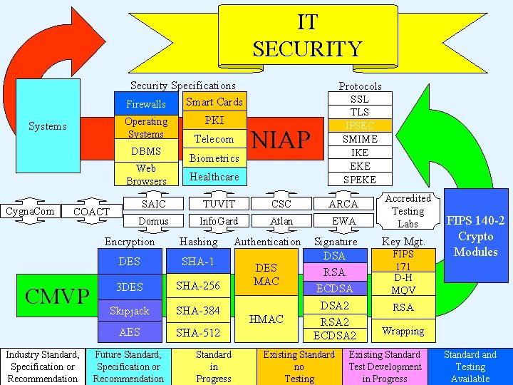 IT SECURITY Security Specifications Smart Cards Firewalls Operating Systems DBMS Web Browsers Cygna. Com