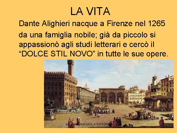 Dante Alighieri Vita E Opere Semplificato DANTE ALIGHIERI LA VITA E LE OPERE a