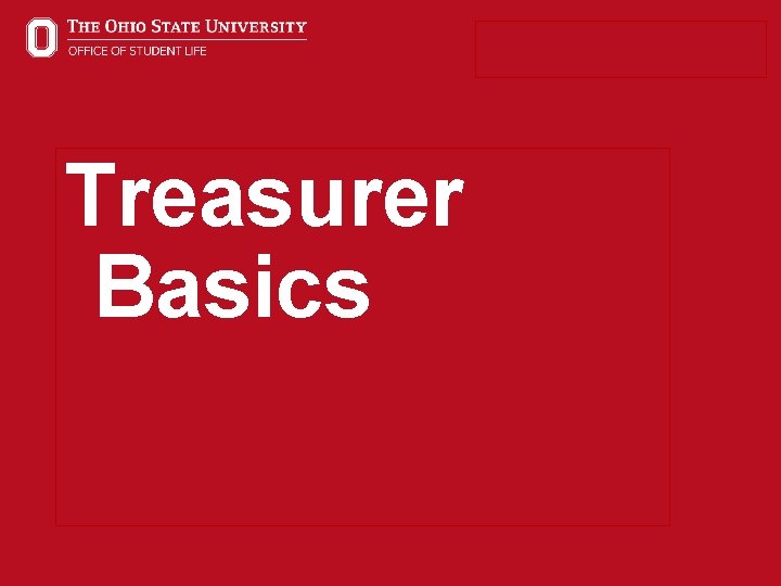 Treasurer Basics 34 