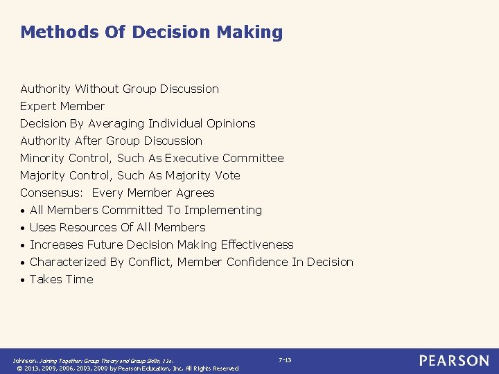 Methods Of Decision Making Authority Without Group Discussion Expert Member Decision By Averaging Individual Methods Of Decision Making Authority Without Group Discussion Expert Member Decision By Averaging Individual