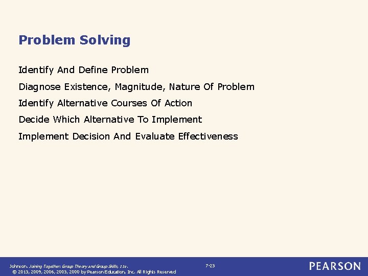 Problem Solving Identify And Define Problem Diagnose Existence, Magnitude, Nature Of Problem Identify Alternative Problem Solving Identify And Define Problem Diagnose Existence, Magnitude, Nature Of Problem Identify Alternative