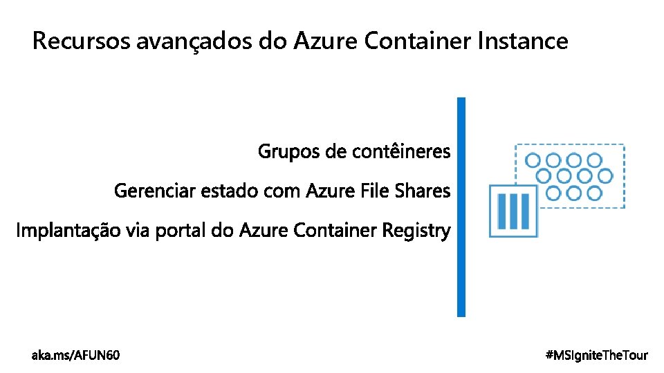 Recursos avançados do Azure Container Instance 