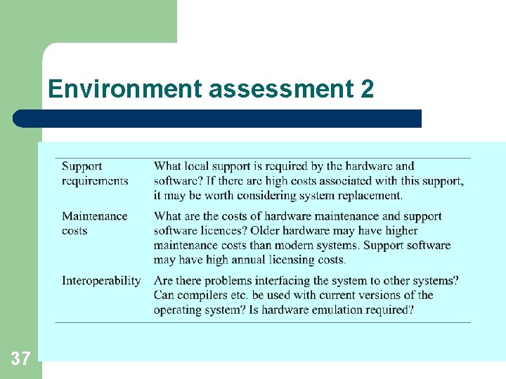Environment assessment 2 37 