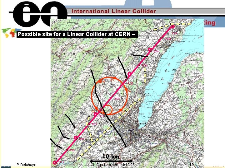 Possible site for a Linear Collider at CERN – P 10 PO 8 PO