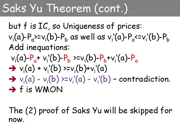 Vcg Computational Game Theory Fall 10 By Inna