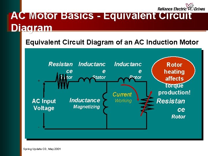AC Motor Basics - Equivalent Circuit Diagram of an AC Induction Motor Resistan ce