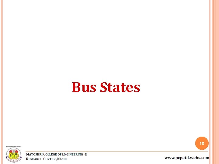 Bus States 10 Bus States 10